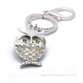 OEM Zinc Alloy Custom Metal Keychain Owl Metal Key Ring